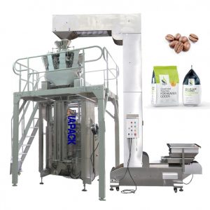 Automatic quad bag forming filling packaging machine for coffee bean &powder